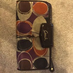 Colorful Coach wallet.